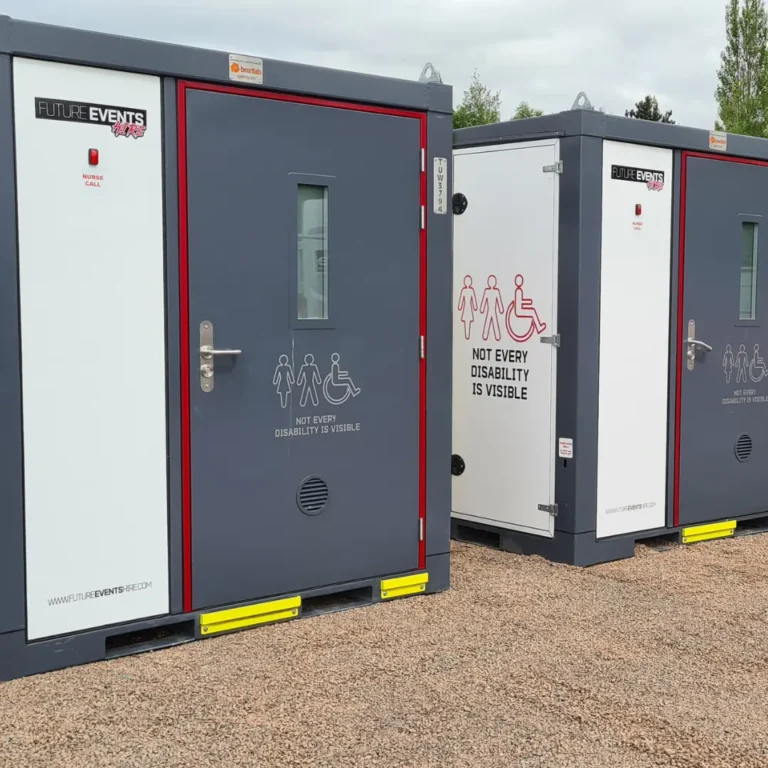 Accessible Welfare Units: Brand new & ideal for construction sites and events.